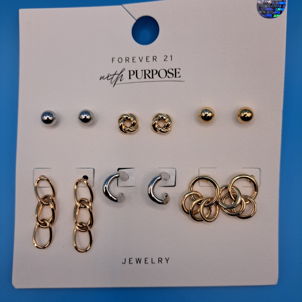 Forever 21 Mixed Metal Earring Collection